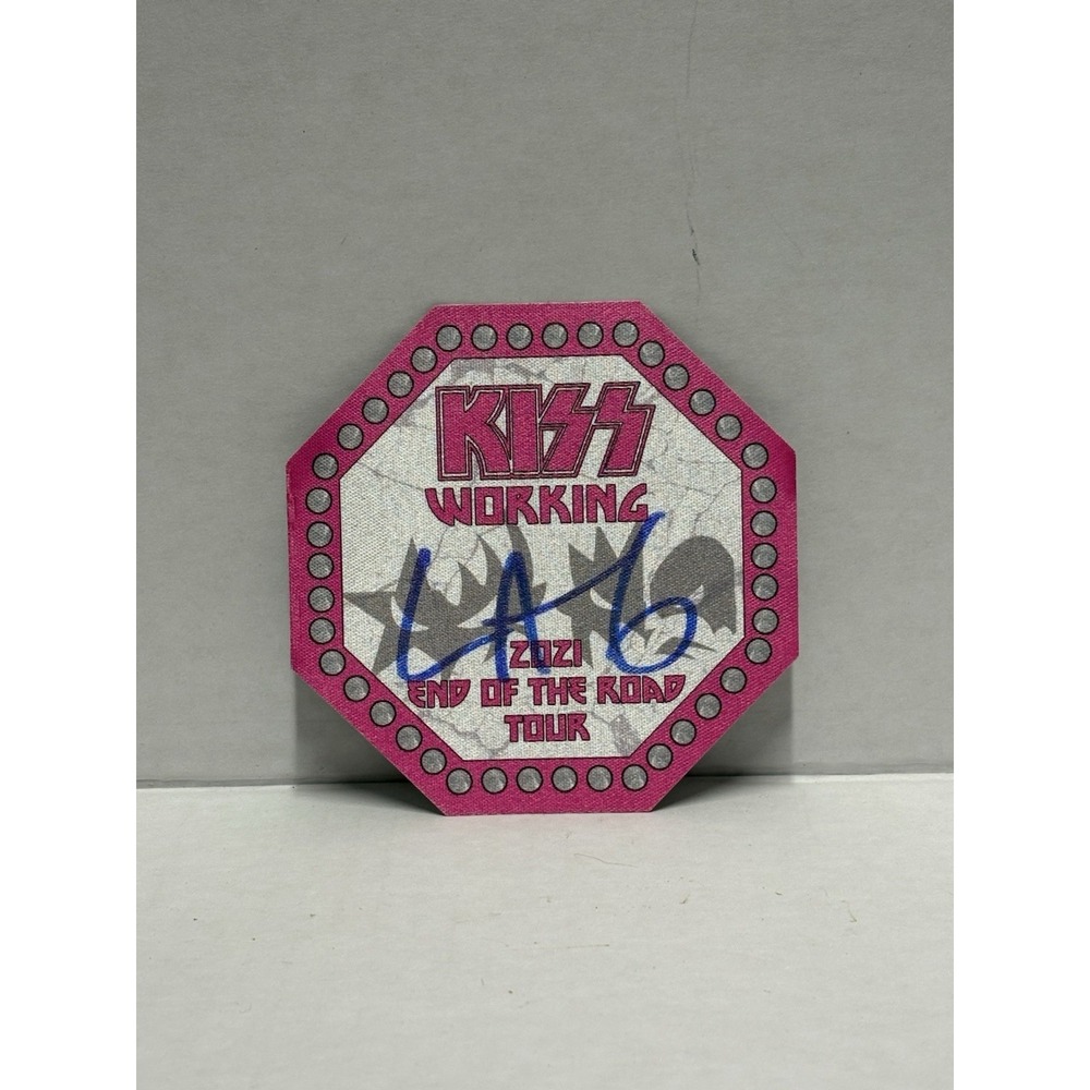 Kiss‎ End of the Road Tour 2021 Local Crew Satin Pass Sticker Concert Souvenir